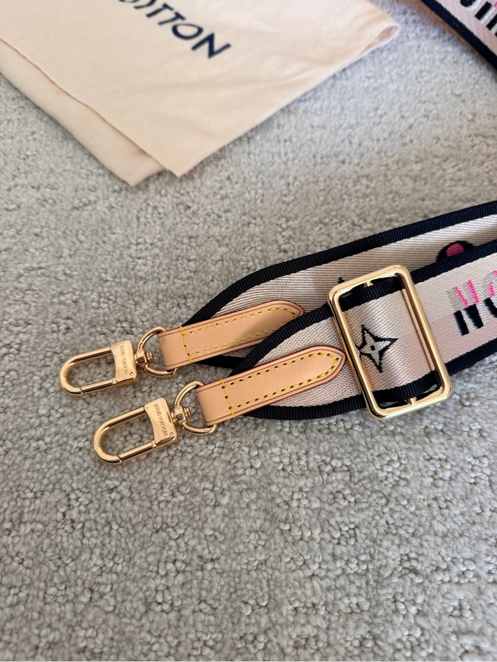 Louis Vuitton Jacquard Canvas Adjustable Bandouliere Strap for Speedy 20 - Picture 3 of 6